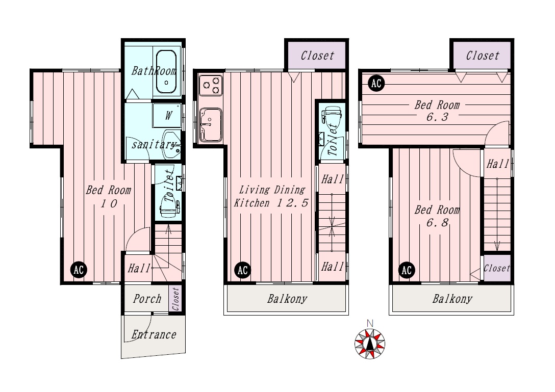 Pメゾン/戸建て・ペット可　間取図